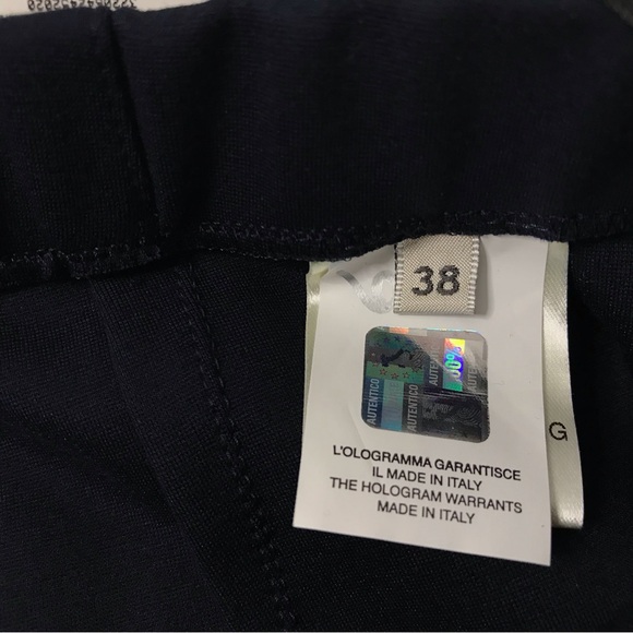 Sharis Women’s Mid Rise Straight Leg Dress Pants Blue Size IT 38 Italian Work - Picture 3 of 5